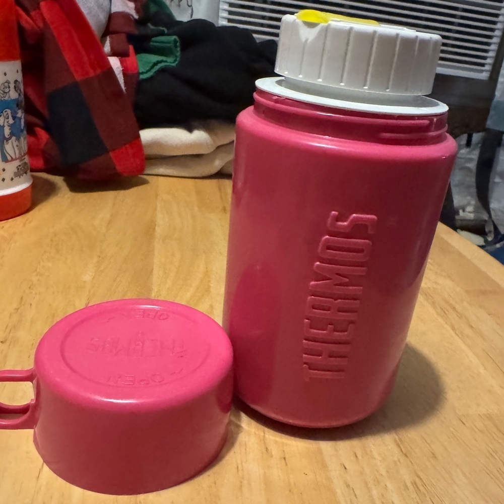 Vintage Pink Thermos Cup Model 3700